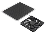 10W Solar Panel Fan Kit Lightweight Solar Charger Panel Fan for Greenhouse Pet House Tree House V1294-YM0715-3114220049011