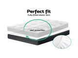 Giselle Bedding Pillowtop Mattress Topper 5cm Thick Pad for Back Pain Relief Washable Underlay TOPPER-PT-D