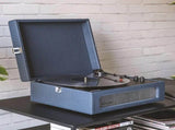 Crosley Voyager Bluetooth Portable Turntable Crosley Asheville Stand Bundle - Navy V398-CR8017BMS-NY4