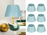 6Pcs Fabric Lampshade Chandelier Shade Wall Light Cover Clamp Mount for Small A B C F P Bulb V1294-YM0718-3119200177611