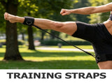 Black Thigh Resistance Straps for Taekwondo and Strength Training 1Set V1192-AZ-W-31632