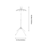 Clothes Hanger Stand, Grey, Plastic and Aluminum, for Ironing and Organizing, Foldable V1192-AZ-W-25643