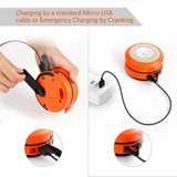 Collapsible LED Camping Lantern Rechargeable,Portable Hand Crank Lantern Flashlight with 4 Light V1369-AZ3-W-22268