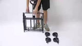 Foldable Shopping Cart, made of 600D waterproof Oxford fabric, equipped with all-terrain silent V1106-ZDGWL001