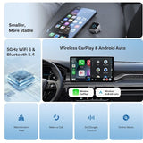Ottocast Mini Cube Wireless CarPlay Adapter Android Auto Car Connection Box CP88-M, Aluminum Alloy V1189-LC-QP-00351