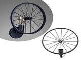 Wall Lamp Decorative Wheel Light Retro Industrial Style Iron for Balcony Corridor Black V1294-YM0715-3119220068211