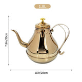 Stainless Steel Tea Kettle 1.8L Hot and Cold Beverage Pot for Brewing and Sipping Tea 1 Pack V1366-AZ2-W-22745