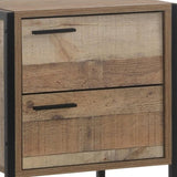 Bedside Table 2 drawers Night Stand Particle Board Construction in Oak Colour V43-BST-MAS-OK