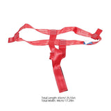 Portable Motorcycle Tail Cargo Tie Down Straps Red Durable Nylon with Easy Ratchet Use V1192-AZ-W-28346