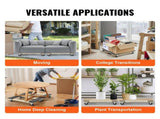 Furniture Dolly, 454kg Each Load Capacity, 2 Packs, 457.2x762mm, 8x76mm PP Swivel Casters, Heavy V952-WGC1830INCHMZV40OV0
