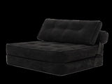 Levede 3 in 1 Convertible Sofa Bed Foldable Single Sleeper Chair Living Room SOFABED1012-BK-AU