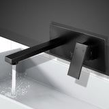 Cefito Bathroom Basin Mixer Tap Separate Faucet Vanity Laundry Black TAP-A-86H06-BK