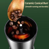 Precision Manual Coffee Grinder Large Capacity for Home Use, 8 Adjustable Coarseness Setting, V1192-AZ-W-2543