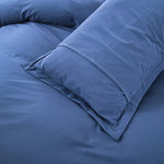 100% cotton Premium Doona Duvet Quilt Cover Set with Soft Pillowcases - Blue-Super King V745-AQ023413SK3