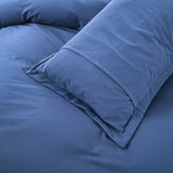 100% cotton Premium Doona Duvet Quilt Cover Set with Soft Pillowcases - Blue-Double V745-AQ023413E3