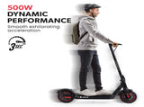 VALK Synergy 7 Electric Scooter, 500W 15Ah, AU Compliant, Motorised eScooter for Adults, Black/Red V219-TRNESCVAS7R