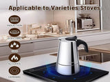 Stainless Steel Italian Moka Pot 300ml Espresso Maker Induction Compatible V1263-JX-5715