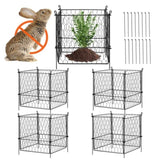 VEVOR 4 Pack Plant Protector from Animals, 13.4'' x 13.4'' Chicken Wire Plant Protector, Plant Cages V952-QBWZCL12YCHSE5ZGTV0