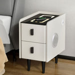 Artiss Smart Bedside Table with Wireless Charging - AIDA White FUR-X-BS-LED-02-WH