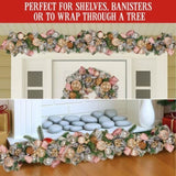 Christabelle Premium 1.8m Christmas Garland Jewelled Baubles & Berries Tree Decoration Ornament 112_GUE525