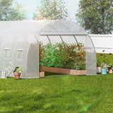 Walk-in Tunnel Greenhouse, 19.4x9.7x6.5 ft Hoop House Greenhouse Tunnel, Plant Hot House with V952-SDXWS20X10X78IHE2V0