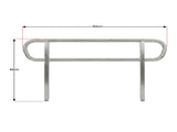 Kartrite Aluminium Safety Handrails for Kartrite 5ft Wheelchair Ramp WCR-01H-5FT-HND