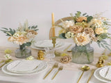 White Nude Artificial Flowers Faux Roses DIY Flower Arrangement Wedding Decorations V1102-130-WHI-15753