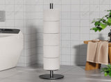 Household Floor-Standing Single-Pole Long Tissue Paper Holder-Black V1161-860045