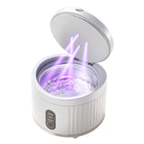 Portable Rechargeable Ultrasonic Retainer Cleaner with 3 Modes for Dentures Aligner Jewelry - White V1263-JX-8208-2