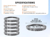 Razors, 246 ft Razor Barbed, 5 Rolls Razor Fencing Razor Fence, Razor Ribbon Barbed V952-JSSWDPCS250YXWEIKV0