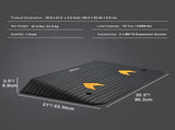 Upgraded Rubber Threshold Ramp, 8.9 cm Rise Door Ramp with 1 Channel, Natural Rubber Car Ramp with V952-XBLYPDGB1355X9T5NV0