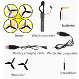 Hand Controlled Drone for Kids Small Rc Quadcopter Drone Aircraft With Smart Watch Controlled, Cool V1369-AZ3-W-01791