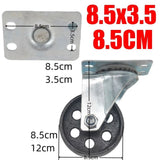4x 2.8'' 70mm Heavy Duty Steel Castor Wheels Swivel Steel Caster Wheels 2000 Kg 8.5*3.5CM V1097-LZ-0004