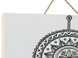 Handcrafted Monochrome Dream Catcher Wall Art 30x2cm V637-33778WAL