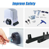 1800KG Auto Slide Sliding Gate Opener Automatic w 4m Rail V63-823101