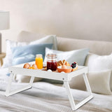 Folding table - Multifunctional folding table for home - Folding bamboo bedside table - Can be used V1188-ZXY-131-948