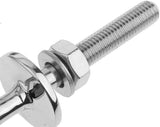 Marine Stainless Steel Transom Mount Ski Tow Hook Water Eye Hitch for Boats 2-1/2" Ring Boat V1259-DP01-A-1393