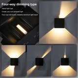 4 Pack 12W LED Wall Lights Adjustable Beam Angle IP65 Waterproof 3000K Warm White V1189-WXF-521-0011