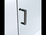 40mm Adjustable Contemporary Corner Sliding Black Shower Screen 86x92cm V63-849071