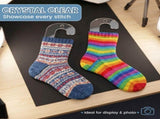 2Pcs Acrylic Sock Blockers Transparent Knitting Stocking Blocker for Knitting and Crochet Stocking V1366-AZ2-W-15091