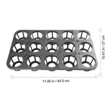 15 Hole Black PP Plant Growing Trays for Gardening 5Pcs V1370-AZ4-16964