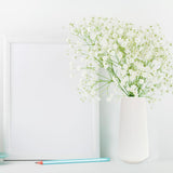 Plastic Flower Vase Modern Decorative Flower Vase for Home Living Room Table Decor V1294-YM0721-10143634
