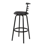 Artiss 4x Bar Stools Swivel Leather Padded Metal BA-TW-T5033A-BKX4