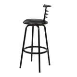 Artiss 4x Bar Stools Swivel Leather Padded Metal BA-TW-T5033A-BKX4