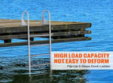Dock Ladder, Flip-Up 5 Steps, 350 lbs Load Capacity, Aluminum Alloy Pontoon Boat Ladder with 2'' V952-MTZTSFSJFHXJD7UOHV0