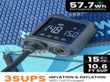 OutdoorMaster Vortex Pro 57.7Wh Rechargeable Paddle Board Pump Portable, Electric SUP Pump Battery V1168-YQ-AP36-I5NA