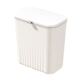 Wall Mounted Trash Can with Sliding Cover Home Kitchen Hanging Garbage Bin Rectangular Waste V1294-YM0901-3117240044611