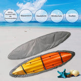 420D Waterproof Kayak Canoe SUP Cover, Universal Outdoor Boat Cover with Dust and UV Protection, V1188-MS-325-0345