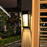 2pc Solar Fence Lights Solar Post Accent Light/Wall Light for Outdoor, Porch and Garage, Body in V1370-AZ4-05021