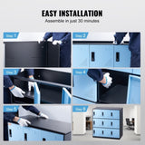 9 Doors Metal Storage Cabinet Employees Steel Storage Cabinet Office Black V952-JCJHSLMY331807L53V0